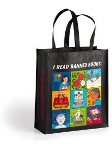 I Read Banned Books Reusable Shopping Bag - Mudpuppy - Galison Publishing LLC - Жена, Мъж, Момиче, Момче - 9780735382428