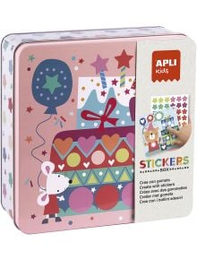 Игра със стикери Apli Kids - Парти, в метална кутия - Apli - Apli Paper - Момиче, Момче - Apli - Kids - 8410782191247