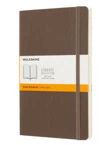 Класически кафяв тефтер Moleskine Classic Earth Brown с меки корици и линирани страници - Moleskine - Moleskine - Moleskine - Classic - 8058341715512