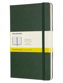 Класически лавровозелен тефтер Moleskine Classic Myrtle Green с твърди корици и листа на малки квадратчета - Moleskine - Moleskine - Moleskine - Classic - 8058647629087