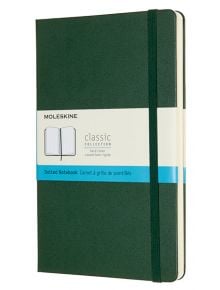 Класически лавровозелен тефтер Moleskine Classic Myrtle Green Dotted с твърди корици и листа на точки - Moleskine - Moleskine - Moleskine - Classic - 8058647629094