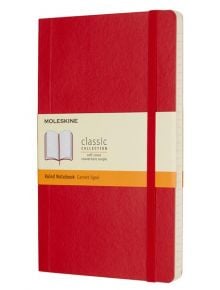 Класически наситеночервен тефтер Moleskine Classic Scarlet Red с меки корици и линирани страници - Moleskine - Moleskine - Moleskine - Classic - 8055002854634