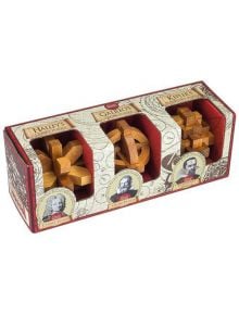 Комплект 3D дървени пъзели Professor Puzzle, 3 бр. - 1118265 - 599906 - 1085518,1085620 - 5655 - Professor Puzzle - Great Min