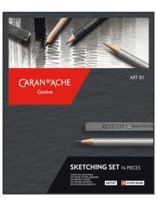 Творчески комплект Caran d'Ache Sketching Set, 14 части - Caran d'Ache - Caran d'Ache - Жена, Мъж, Момиче, Момче - Caran d'Ache - Artist - 7630002335775