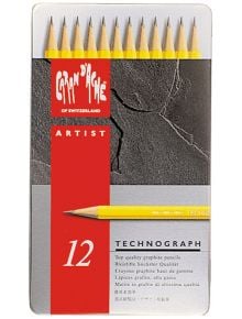 Комплект чернографитни моливи Caran d'Ache Technograph, 12 бр. - Caran d'Ache - Caran d'Ache - Caran d'Ache - Artist - 7610186443121