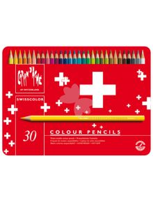 Комплект цветни моливи Caran d'Ache Swisscolor в метална кутия, 30 цвята - Caran d'Ache - Caran d'Ache - Caran d'Ache - Swisscolor - 7610186020360