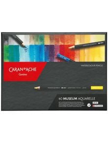 Комплект цветни моливи Caran d'Ache Museum Aquarelle, 40 цвята - Caran d'Ache - Caran d'Ache - Момиче, Момче - Caran d'Ache - Artist - 7630002335454