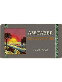 Цветни моливи Faber-Castel Polychromos в метална кутия, 12 цвята - 1122634 - 2730 - 1129388,1129390 - Faber-Castell - Polychr