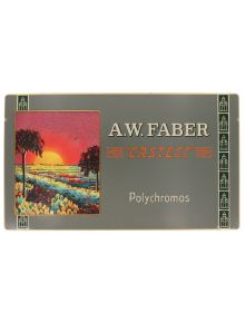 Цветни моливи Faber-Castel Polychromos в метална кутия, 12 цвята, къси - 1122634 - 2730 - 1129388,1129390 - Faber-Castell - P