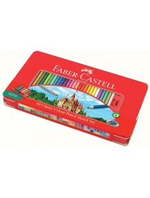 Цветни моливи Faber-Castel в метална кутия, 60 цвята - 1122634 - 2730 - 1129388,1129390 - Faber-Castell - Castle - 8991761366