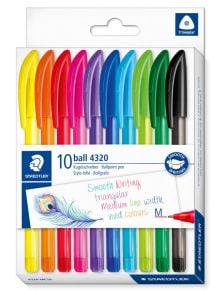 Комплект разноцветни химикалки Staedtler, 10 бр. - Staedtler - Staedtler - Staedtler - Stick 432 - 4007817102916