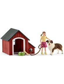 Комплект Schleich: Момиче с куче и колибка - Schleich - Schleich - Момиче, Момче - Schleich - Farm world - 4055744012600