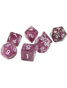 Комплект зарчета за настолни игри Dice4Friends: Dice Set - Confetti Dark Purple, 7 бр. - Dice4Friends - Dice4Friends - 798003860140