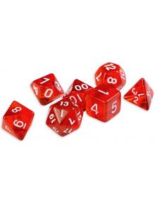 Комплект зарчета за настолна игра Dice4Friends: Dice Set - Red, 7 бр. - 1126291 - 1126290 - 798003860010