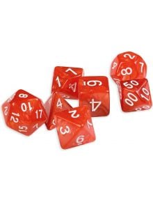 Комплект зарчета за настолни игри Dice4Friends: Dice Set - Red/White, 7 бр. - 1126291 - 1126290 - 798003860539