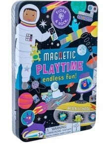 Кутия с магнити Floss & Rock, Magnetic Playtime, Space - Космонавт - Floss & Rock - Floss & Rock - Момче - Floss & Rock - Magnetic Play - 5055166359511