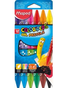 Маслени пастели Maped Color Peps, 12 цвята - Maped - Maped - Момиче, Момче - Maped - Color Peps - 3154148640103