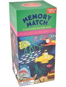 Мемори карти Floss & Rock, Memory Match Game, Deep Sea - Морски животни - Floss & Rock - Floss & Rock - Момиче, Момче - Floss & Rock - Play - 5055166357777