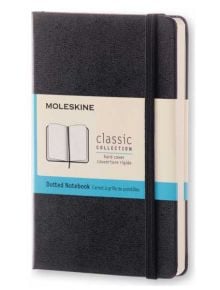 Джобен черен тефтер Moleskine с твърди корици, точки - Moleskine - Moleskine - Moleskine - Classic - 8051272895285