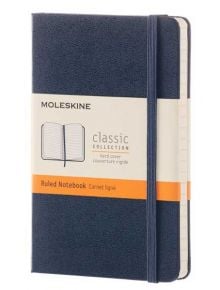 Джобен тъмносин тефтер Moleskine с твърди корици, линиран - Moleskine - Moleskine - Moleskine - Classic - 8051272893564