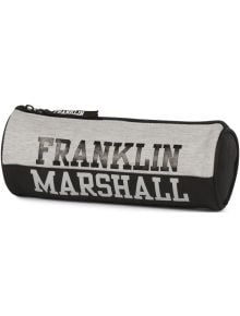 Кръгъл ученически несесер Franklin and Marshall, сив + черен - Stationery Team - Stationery Team - Момче - Stationery Team - Franklin & Marshall - 8715161008995