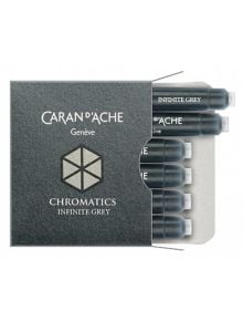 Патрончета за писалка Caran d'Ache Chromatics 6 бр. - безкрайно сиво - Caran d'Ache - Caran d'Ache - Caran d'Ache - Пълнители - 7630002329811