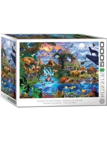 Пъзел Eurographics - Животните по света, 5000 части - EuroGraphics - EuroGraphics - Жена, Мъж - Eurographics - Family puzzles - 628136658812