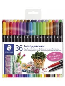 Перманентни двувърхи маркери Staedtler, 36 цвята - 1126285 - 4229 - 1129388,1129390 - 5655 - Staedtler - Design Journey - 400