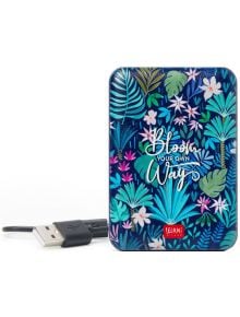 Външна батерия Legami - Flora, 5000 mAh