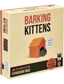 Разширение за Exploding Kittens - Barking Kittens - Asmodee - Жена, Мъж, Момиче, Момче - 0852131006310