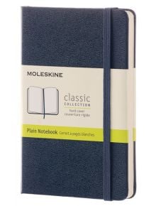 Син джобен тефтер Moleskine Classic Sapphire Blue с твърди корици и бели нелинирани листа - Moleskine - Moleskine - Moleskine - Classic - 8051272893649