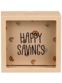 Дървена касичка - Happy Savings