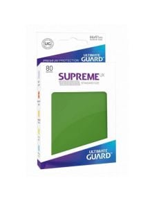 Протектори за карти Ultimate Guard: Supreme Sleeves UX зелени, 80 бр. - 4056133003018