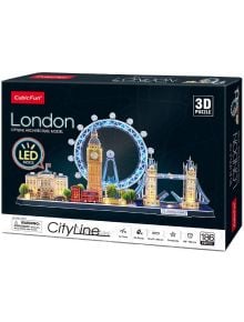 Светещ 3D пъзел Cubic Fun CityLine - Лондон, 90 части - 1118133 - 571291 - Cubic Fun - Cityline - 6944588205324