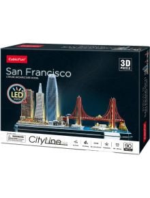 Светещ 3D пъзел Cubic Fun CityLine - Сан Франциско, 90 части - Cubic Fun - Cubic Fun - Cubic Fun - Cityline - 6944588205249