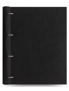 Тефтер Filofax Clipbook Classic Monochrome A4 Notebook Black с метални рингове - Filofax - 5015142284992