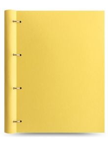 Тефтер Filofax Clipbook Classic Pastels A4 Notebook Lemon с метални рингове - Filofax - 5015142285173