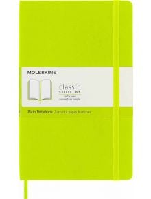 Класически тефтер Moleskine Classic Lemon Green с меки корици и нелинирани страници - Moleskine - Moleskine - Жена - Moleskine - Classic - 8056420851007