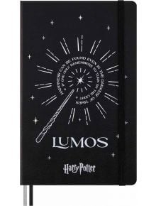 Класически тефтер Moleskine Limited Edition Harry Potter Lumos с твърди корици и линирани страници - 1119062 - 7398 - 1085518