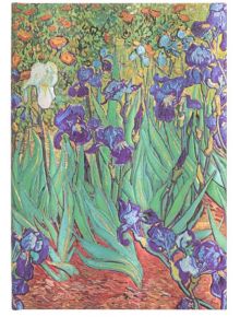 Тефтер Paperblanks - Van Gogh's Irises Midi, 13 х 18 см. - Paperblanks - Paperblanks - Жена, Мъж - Paperblanks - Van Gogh’s Irises - 9781439782040