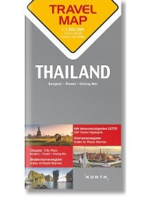 Travel Map Thailand Reisekarte