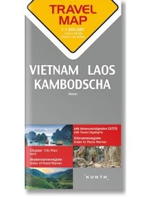 Travel Map Vietnam, Laos, Kambodscha - Kunth Verlag - Kunth GmbH & Co. - 9783955045814