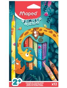 Цветни моливи Maped Jungle Fever Jubmo, 12 цвята - Maped - Maped - Момиче, Момче - Maped - Color Peps - 3154148637004