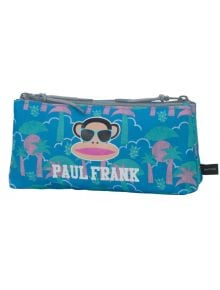 Ученически несесер Paul Frank Venice Blue / Grey / Pink с две отделения - Stationery Team - Stationery Team - Момиче - Stationery Team - Franklin & Marshall - 8718803048731