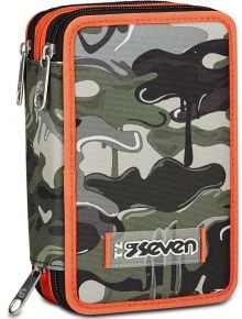 Ученически несесер Seven Camo с три отделения, пълен - 1123365 - 874376 - 1129390 - 8055714149332