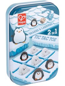 Занимателна игра Hape 2 в 1 - Морски шах със змии и стълби